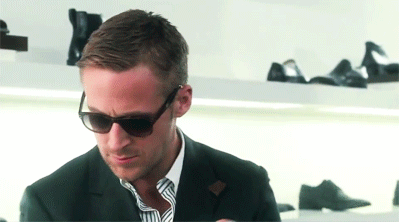 Rayan-Gosling-WTF-Reaction-At-a-Shoe-Store.gif