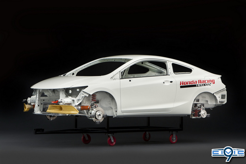 The Civic Si bodyinwhite is essentially the car's chassis stripped of all