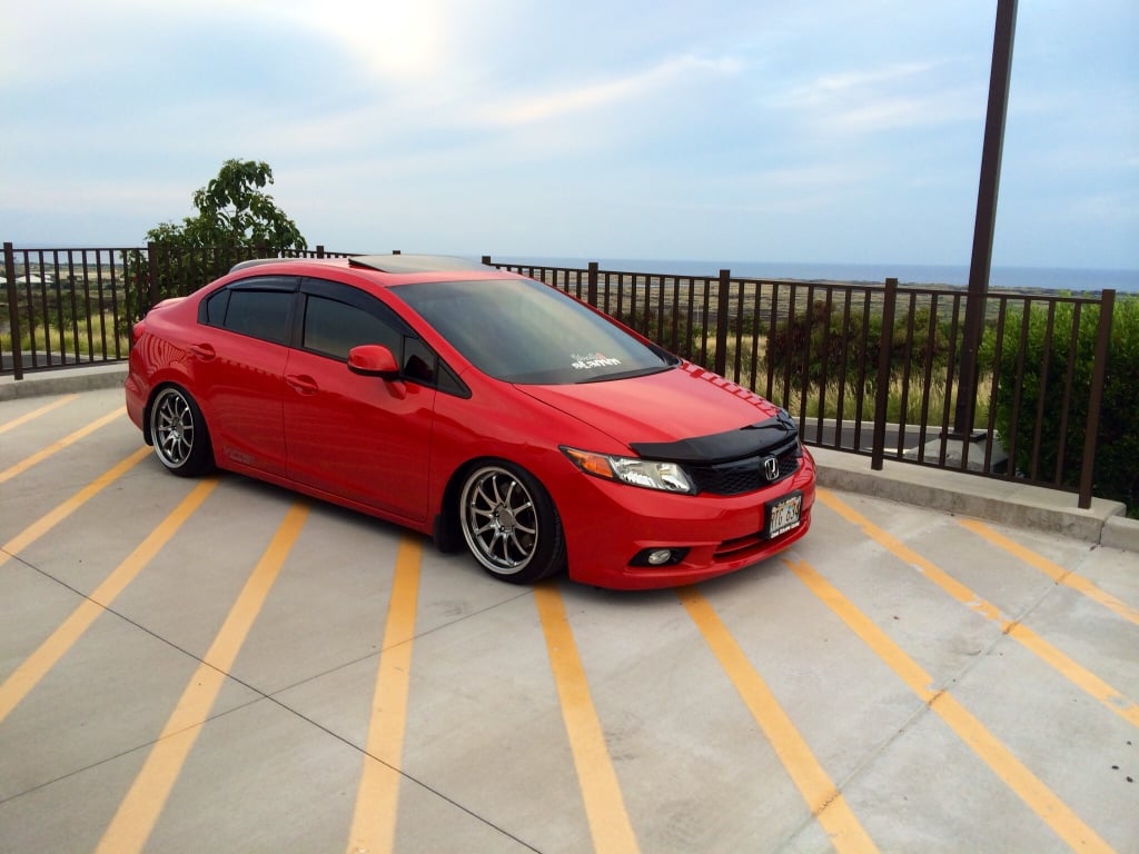 𝓛𝓸𝓼𝓽💫 • • #honda #civicsi #9gensosiety #bagged #red #bronze