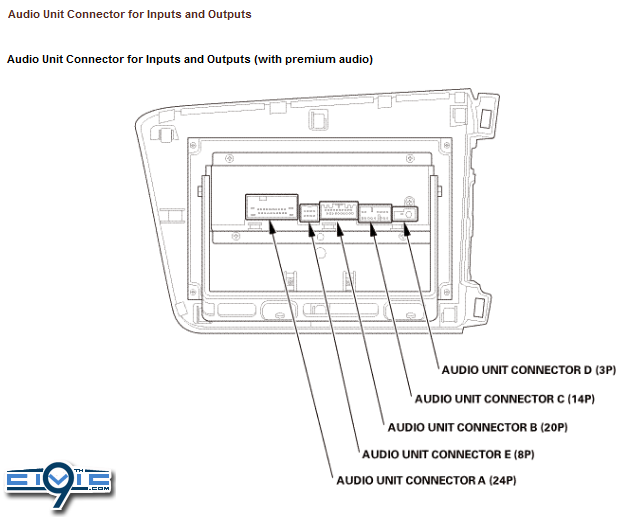 2013 Civic Car Stereo Speaker Wiring Harness Diagram from 9thcivic.com